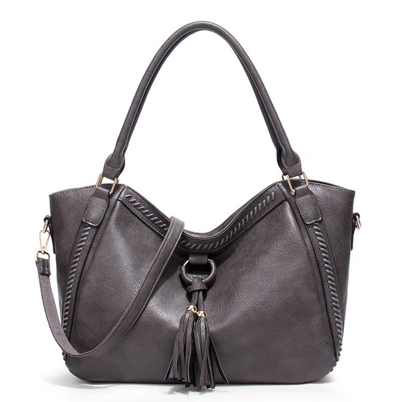 #83 [3 LEFT 🌸CLOSEOUT Firm ❤️NEW! Hamptons Cognac Soft Vegan Leather Bag - Picture 4 of 6